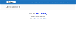 Desktop Screenshot of adonipublishing.com