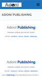 Mobile Screenshot of adonipublishing.com